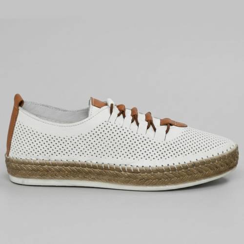 Espadryle Vecarro - Skóra naturalna - kolor biały