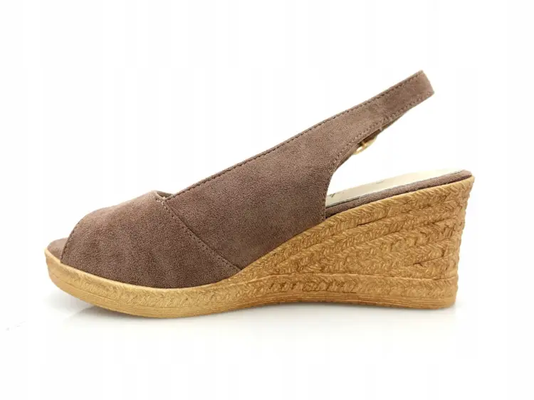 Damskie-Sandaly-Zamszowe-na-Wysokiej-Koturnie-bezowe-Cappucino-wkl-skora-39-Kod-producenta-0813b.jpg